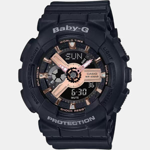 Baby-G Women Quartz Black Dial Analog-Digital Resin Watch BX157