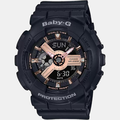 Baby-G Women Quartz Black Dial Analog-Digital Resin Watch BX157