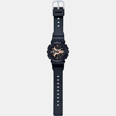Baby-G Women Quartz Black Dial Analog-Digital Resin Watch BX157