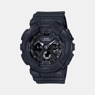Baby-G Women Quartz Black Dial Analog-Digital Resin Watch BX166