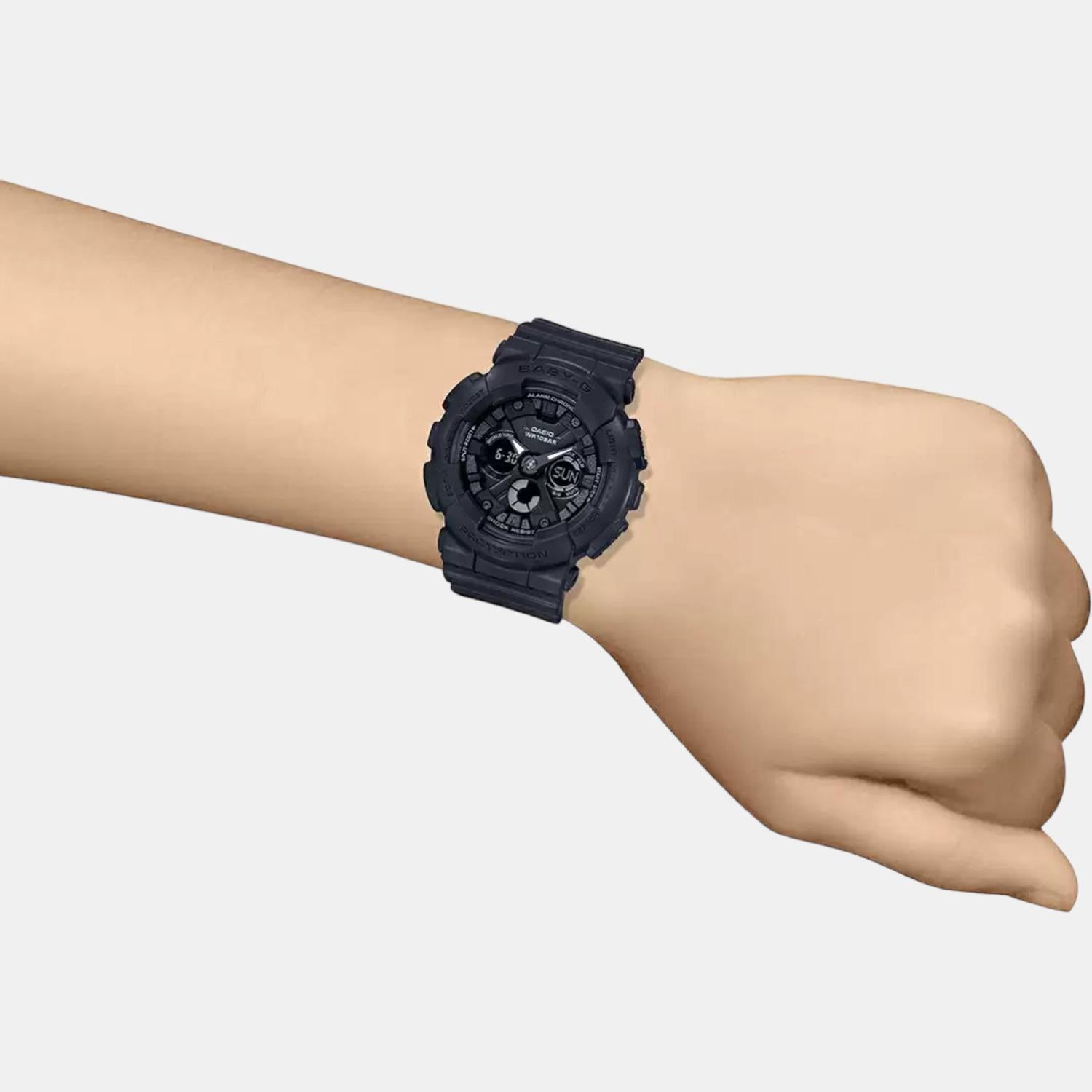 Baby-G Women Quartz Black Dial Analog-Digital Resin Watch BX166