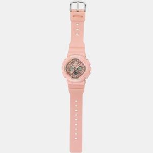 Baby-G Women Quartz Rose Gold Dial Analog-Digital Resin Watch BX167