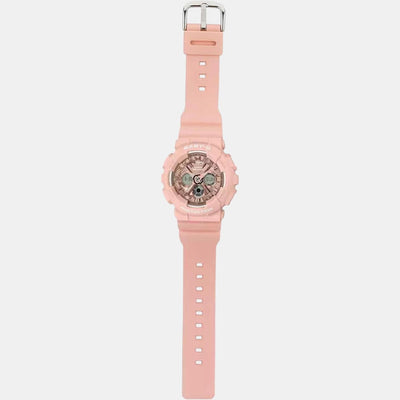 Baby-G Women Quartz Rose Gold Dial Analog-Digital Resin Watch BX167