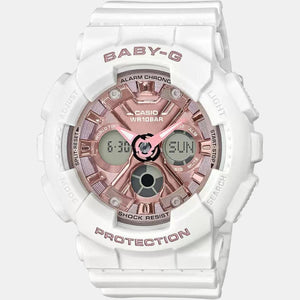 Baby-G Women Quartz Pink Dial Analog-Digital Resin Watch BX168