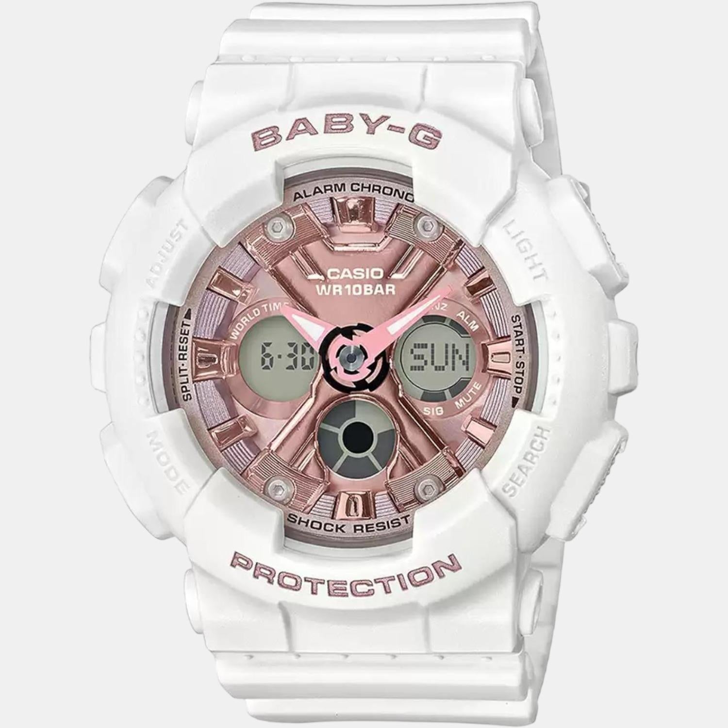 Baby-G Women Quartz Pink Dial Analog-Digital Resin Watch BX168
