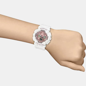 Baby-G Women Quartz Pink Dial Analog-Digital Resin Watch BX168