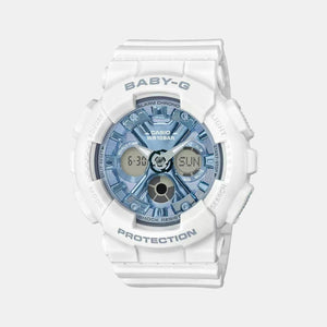 Baby-G Women Quartz Blue Dial Analog-Digital Resin Watch BX169