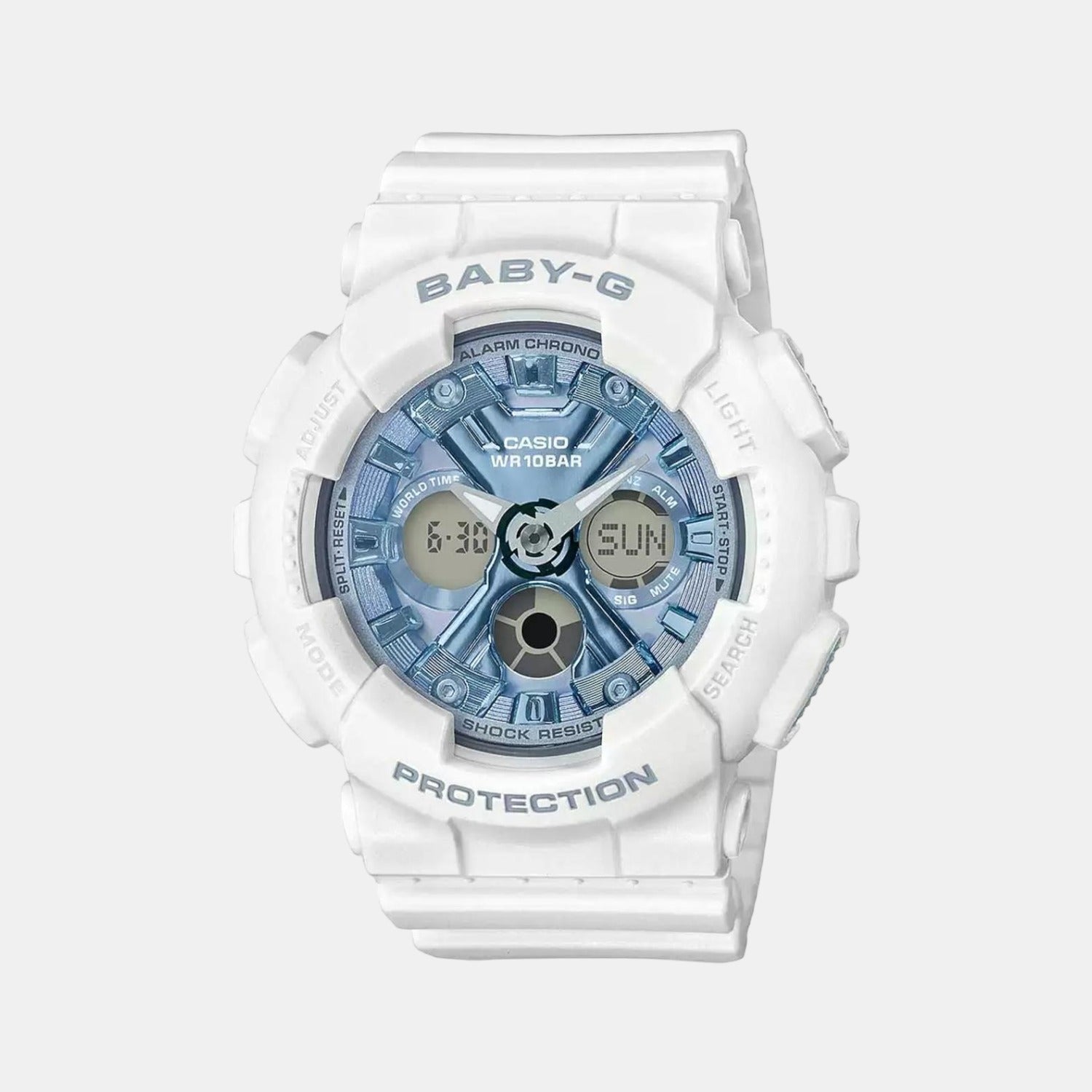 Baby-G Women Quartz Blue Dial Analog-Digital Resin Watch BX169