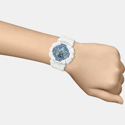 Baby-G Women Quartz Blue Dial Analog-Digital Resin Watch BX169