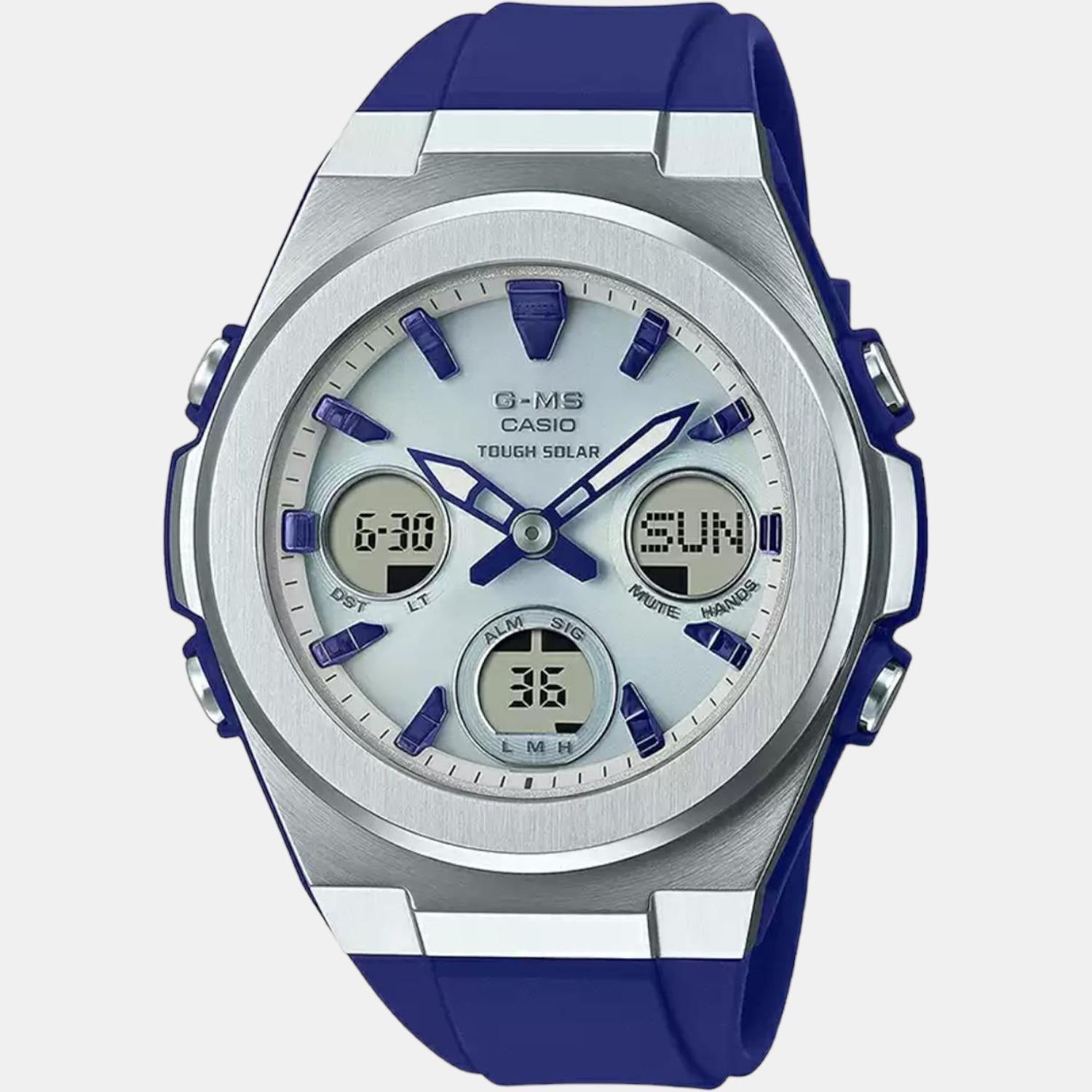 Baby-G Women Quartz Silver Dial Analog-Digital Resin Watch BX184