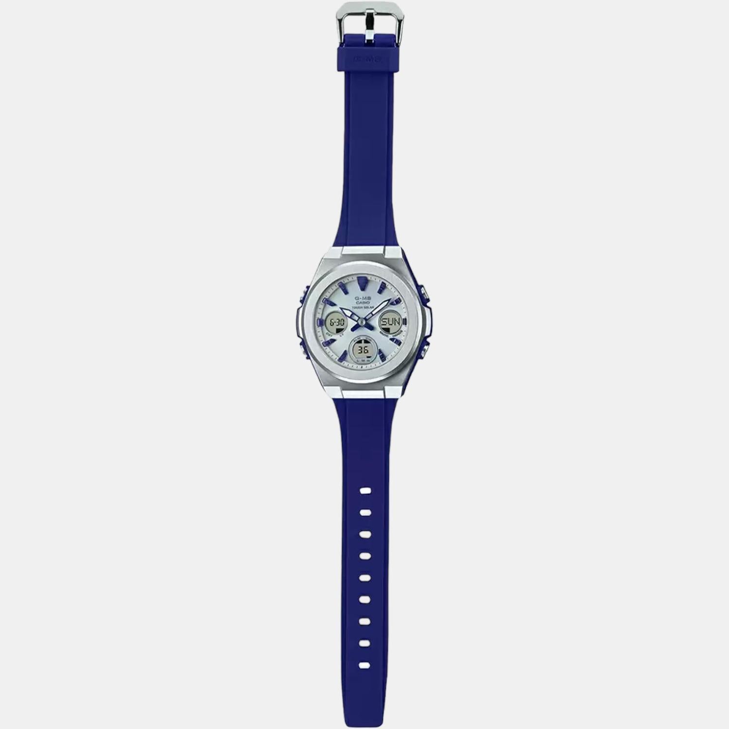 Baby-G Women Quartz Silver Dial Analog-Digital Resin Watch BX184