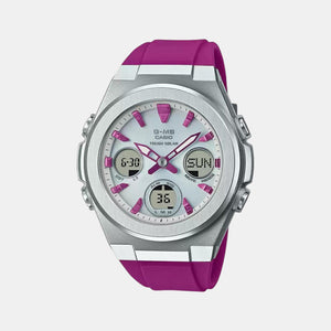 Baby-G Women Quartz Silver Dial Analog-Digital Resin Watch BX185