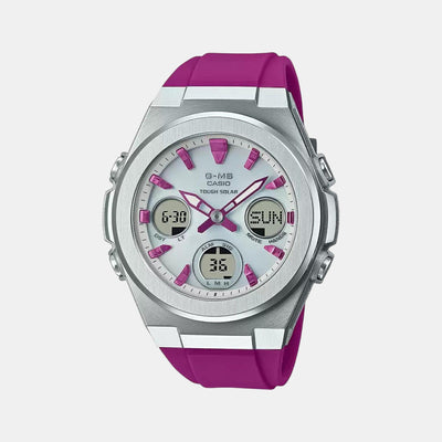 Baby-G Women Quartz Silver Dial Analog-Digital Resin Watch BX185