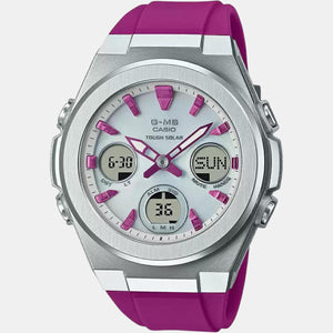 Baby-G Women Quartz Silver Dial Analog-Digital Resin Watch BX185