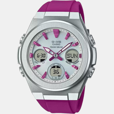 Baby-G Women Quartz Silver Dial Analog-Digital Resin Watch BX185