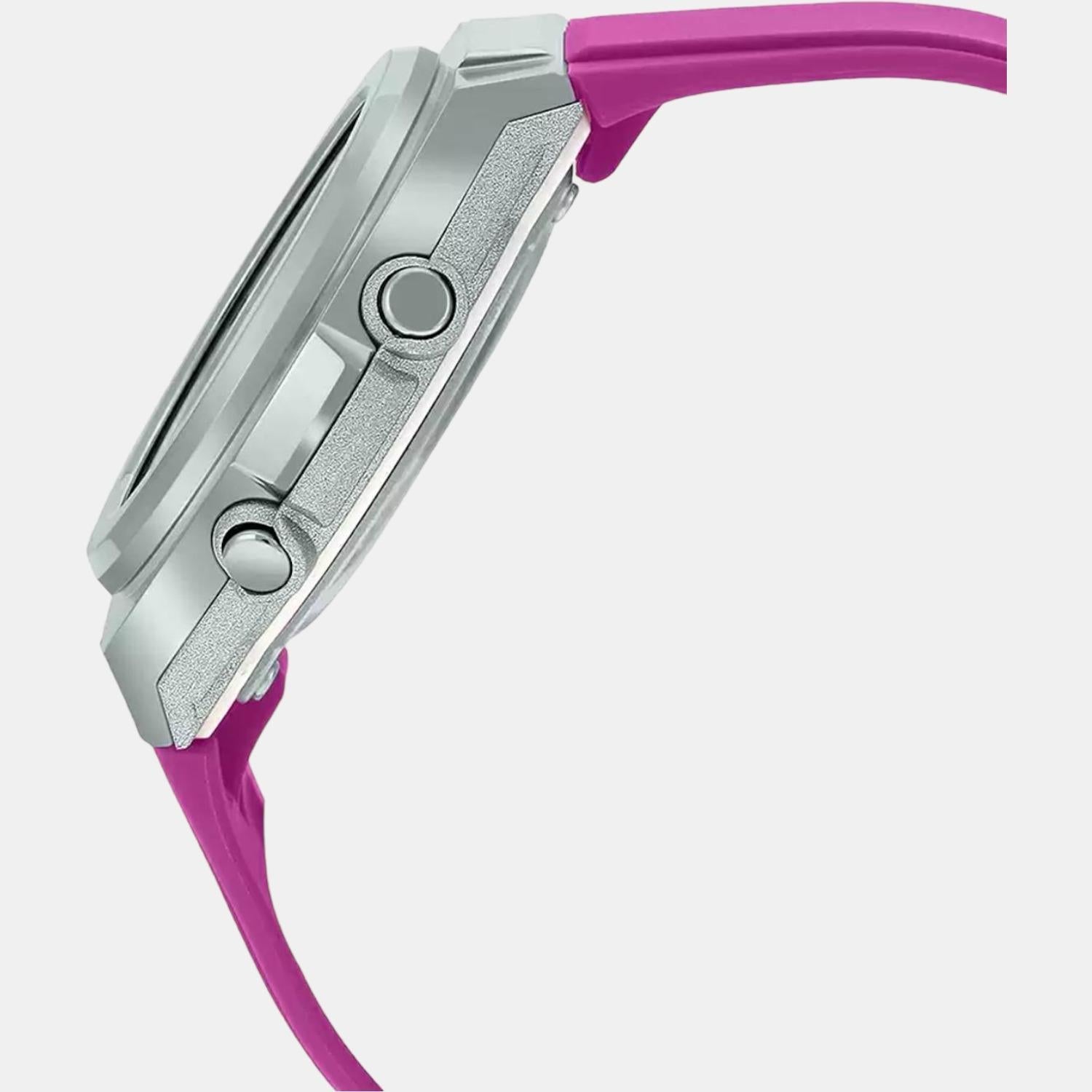 Baby-G Women Quartz Silver Dial Analog-Digital Resin Watch BX185