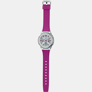 Baby-G Women Quartz Silver Dial Analog-Digital Resin Watch BX185