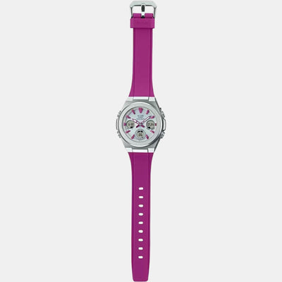 Baby-G Women Quartz Silver Dial Analog-Digital Resin Watch BX185
