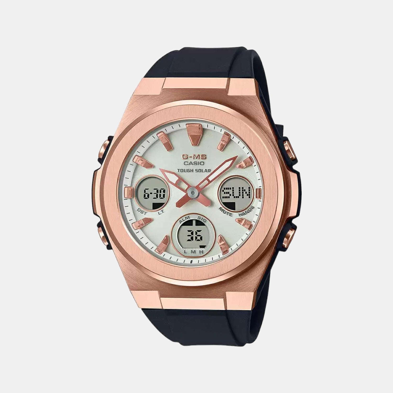 Baby-G Women Quartz Silver Dial Analog-Digital Resin Watch BX186
