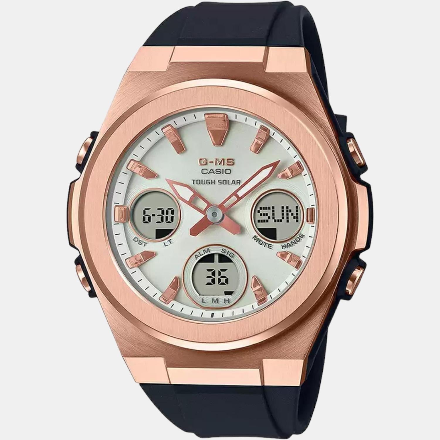 Baby-G Women Quartz Silver Dial Analog-Digital Resin Watch BX186