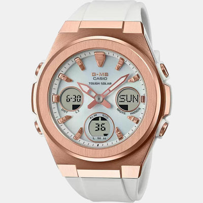 Baby-G Women Quartz Silver Dial Analog-Digital Resin Watch BX187