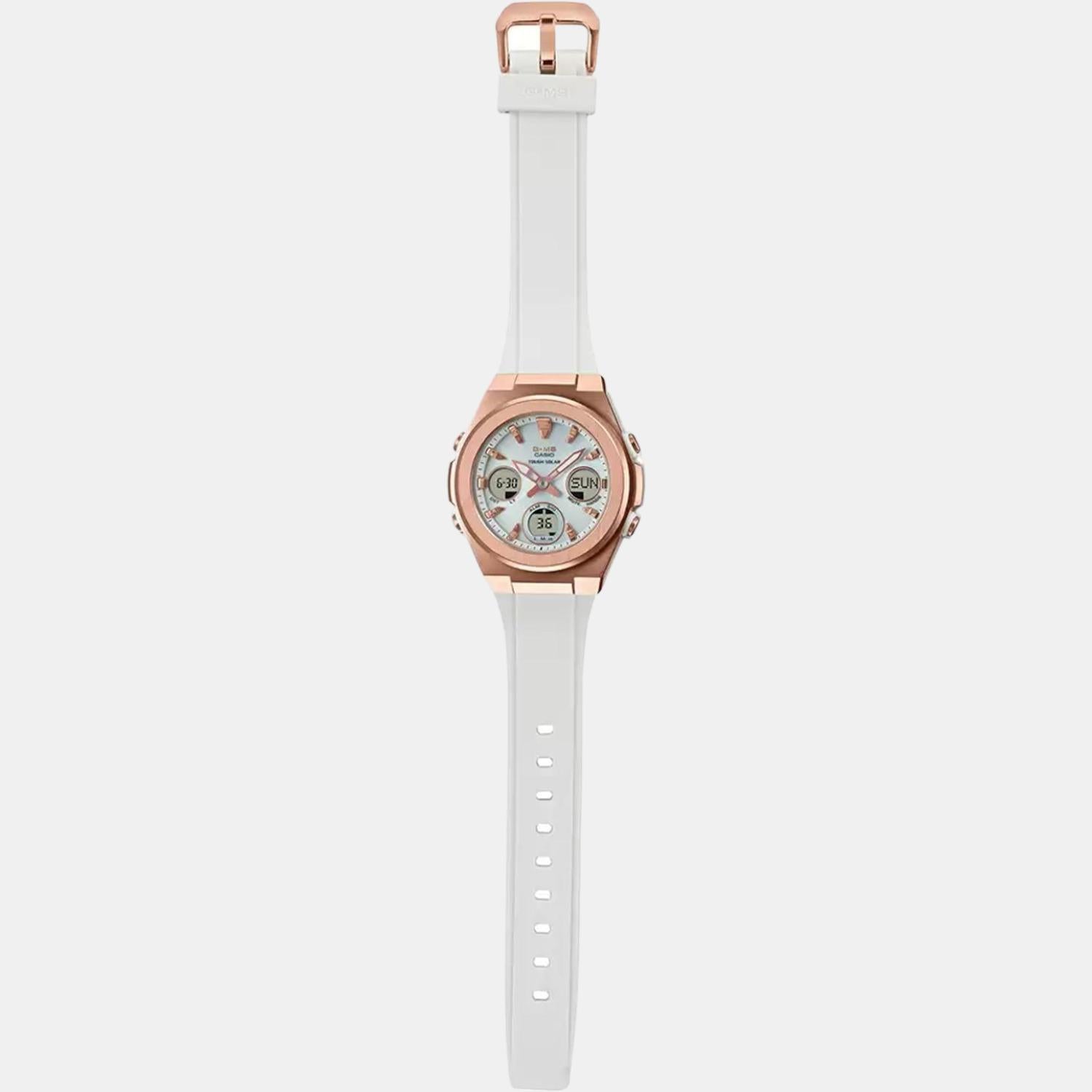 Baby-G Women Quartz Silver Dial Analog-Digital Resin Watch BX187