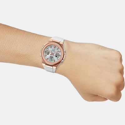 Baby-G Women Quartz Silver Dial Analog-Digital Resin Watch BX187