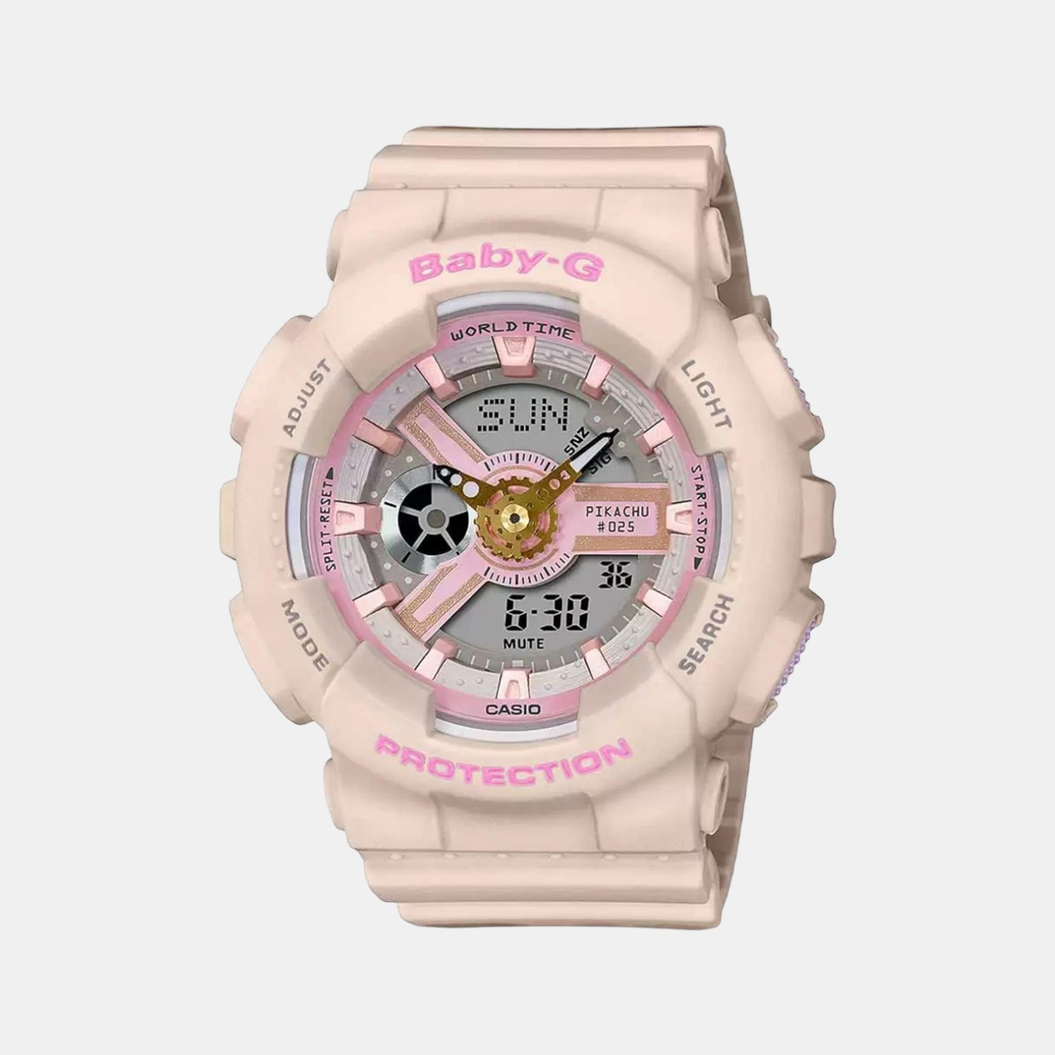 Baby-G Women Quartz Two Tone Dial Analog-Digital Resin Watch BX188