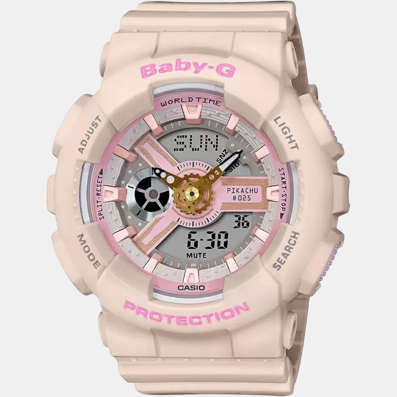 Baby-G Women Quartz Two Tone Dial Analog-Digital Resin Watch BX188