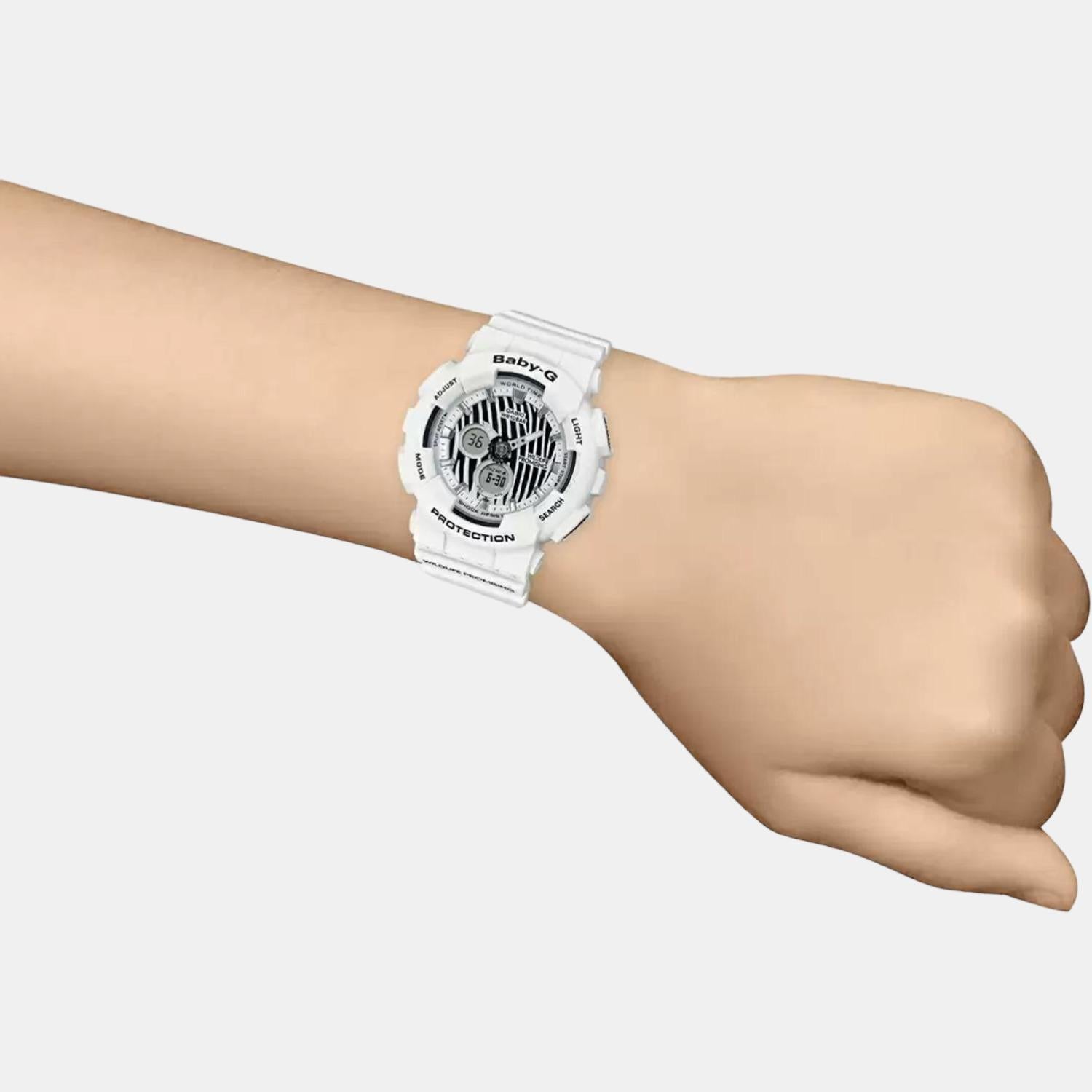 Baby-G Women Quartz Black Dial Analog-Digital Resin Watch BX197