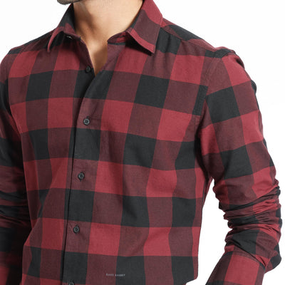 Rare Rabbit Men's Byre Multi Full Sleeves Checks Shirt