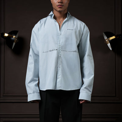 Talk in Line - Pinstripe Shirt