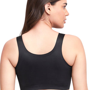 Skins Support Scoop Neck Bra - Black