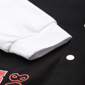 Men's Black Regular Fit Graphic Street Wear Shirt