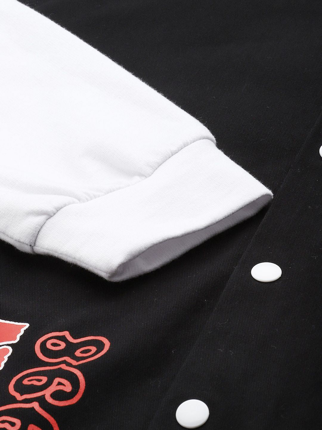 Men's Black Regular Fit Graphic Street Wear Shirt