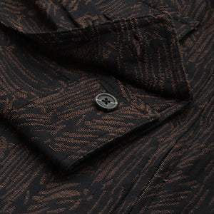 Men's Brown Regular Fit Textured Casual Shirt