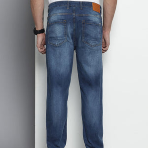 Men's Blue Slim Fit Solid Jeans