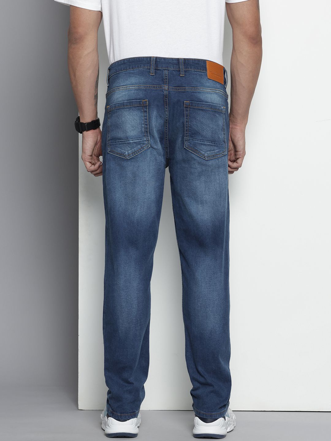 Men's Blue Slim Fit Solid Jeans