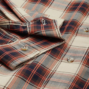 Men's Beige Oversized Checked Street Wear Shirt