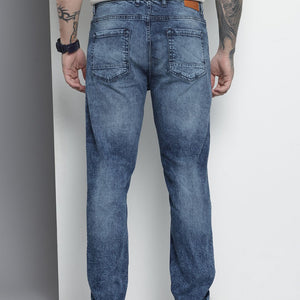 Men's Blue Slim Fit Solid Jeans