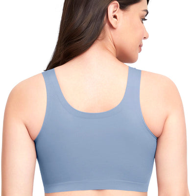 Skins Support Scoop Neck Bra - Tempest