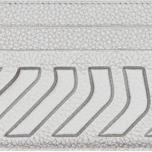 Balenciaga Car Card Holder Metallized Silver