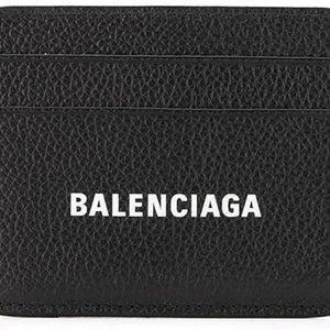 Balenciaga Cash Logo Card Holder Black/White