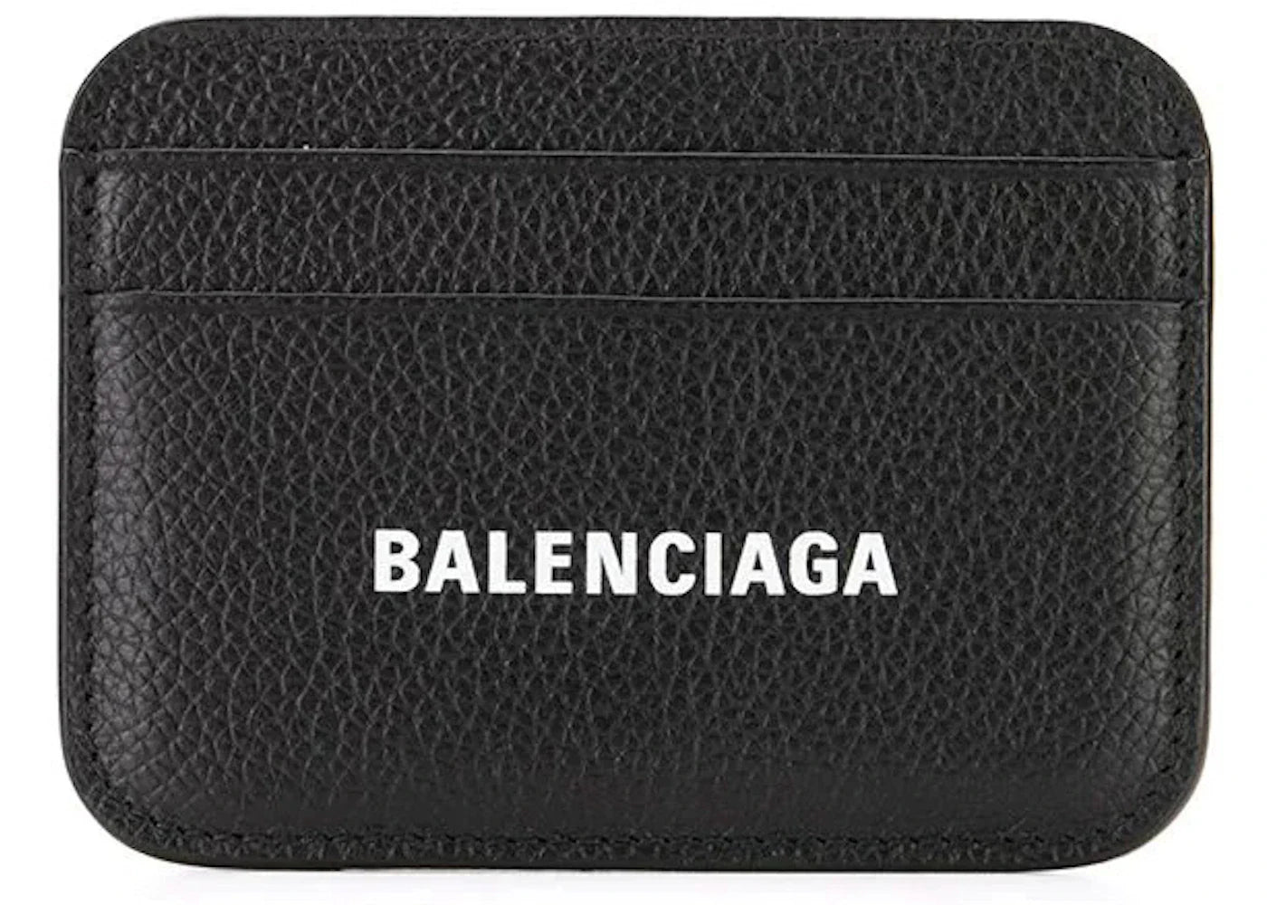 Balenciaga Cash Logo Card Holder Black/White