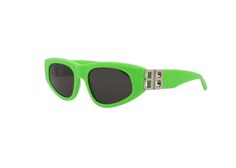 Balenciaga Cat Eye Sunglasses Green/Silver/Grey