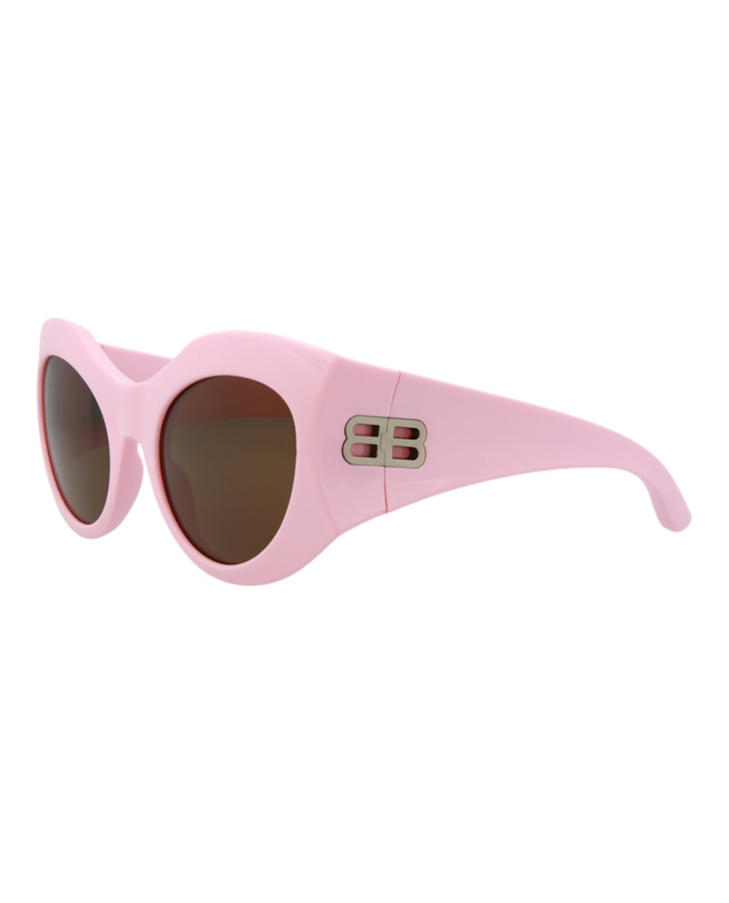 Balenciaga Cat Eye Sunglasses Pink/Pink/Brown