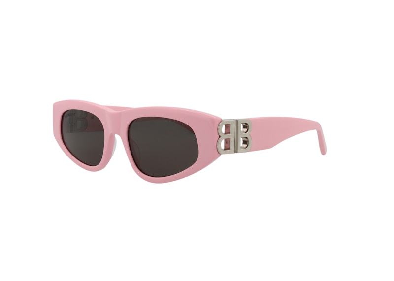 Balenciaga Cat Eye Sunglasses Pink/Silver/Grey