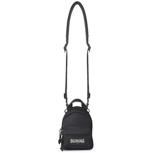 Balenciaga Oversized Crossbody Backpack Mini Black