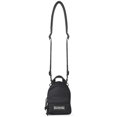 Balenciaga Oversized Crossbody Backpack Mini Black