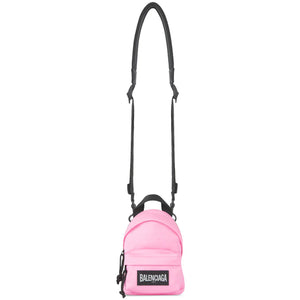 Balenciaga Oversized Crossbody Backpack Mini Pink/Black